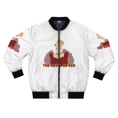 Bridgerton Netflix Cressida Cowper Red Dress Bomber Jacket