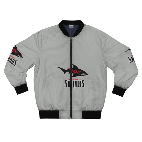Jacksonville Sharks Sports Bomber Jacket with Logo