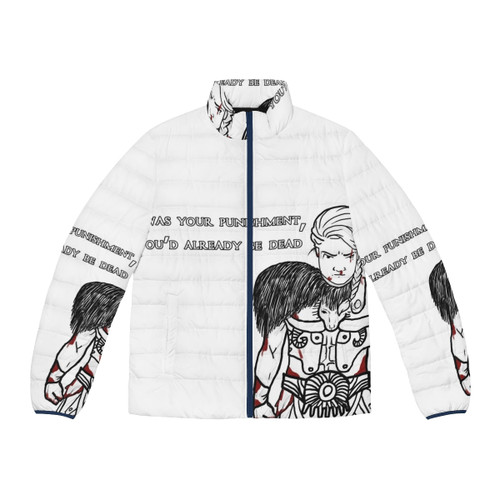 Kassandra S Punishment Puffer Jacket featuring Assassin's Creed branding