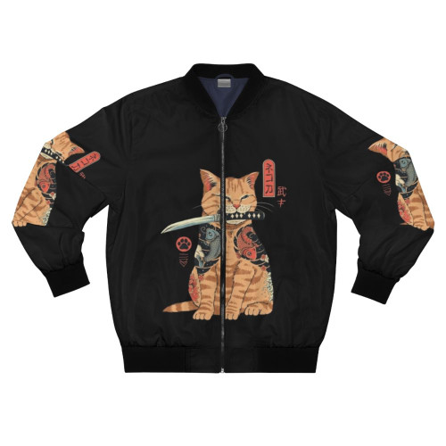 Catana Bomber Jacket featuring a Japanese-inspired animal print design