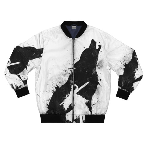 Dark Souls Abyss Walker Bomber Jacket with Artorias and Sif design