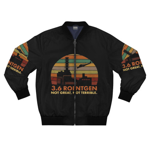 Chernobyl Nuclear Power Station Bomber Jacket with Funny Quote
