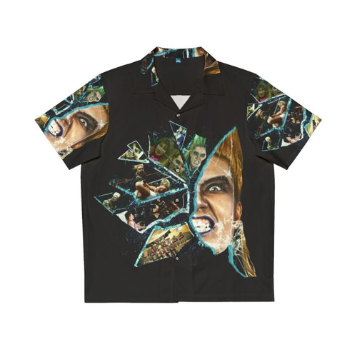 Vintage women's Hawaiian shirt with Bull Nakano design