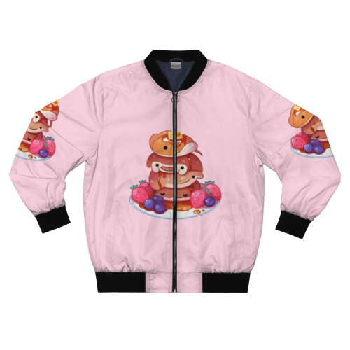 A bomber jacket with a cute sea pancake (cownose ray) design