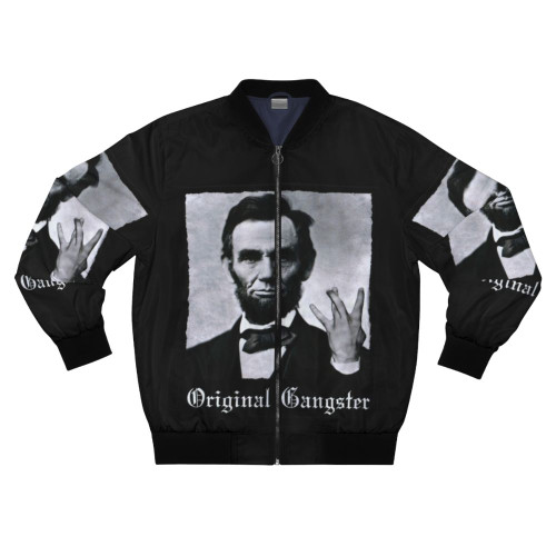 Original Gangster Abraham Lincoln Bomber Jacket