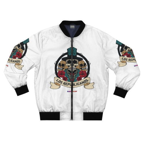 Los Republicanos Emblem Bomber Jacket featuring a bold political logo design