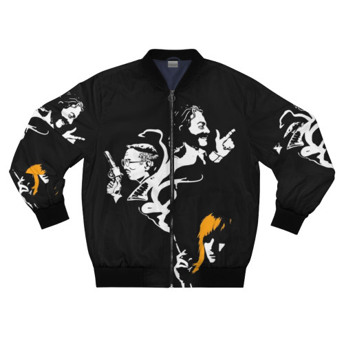 Disco Elysium Noir Bomber Jacket - Moody Film Noir Fanart Design