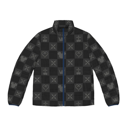 Kingdom Hearts themed puffer jacket with pattern design