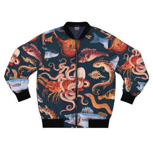 Pompeii Mosaic Bomber Jacket featuring ancient Roman mosaic design