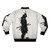 Armored samurai bomber jacket with Japanese-inspired design and tactical features - Back