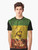Haile Selassie Emperor of Ethiopia Graphic T-Shirt with Rastafarian and Reggae Motifs - Men