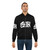 SXTN brand men's bomber jacket in black and white, featuring the brand's logo - Lifestyle