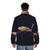 Jupiter Hammerheads puffer jacket featuring a shark and lighthouse design - men back