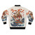 Retro ramen bomber jacket featuring The Great Wave off Kanagawa design - Back