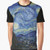 Starry Night graphic t-shirt featuring the iconic painting by Vincent Van Gogh