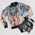 Final Gohan Dragonball Themed Bomber Jacket - Flat lay