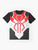 Marvel Spider-Man T-Shirt featuring Peter Parker and Death's Head character from the comics - Flat lay