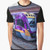 Graphic t-shirt featuring a VLine train at Castlemaine Station in Victoria, Australia