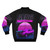 AE86 Retro Synthwave Poster Bomber Jacket - Back