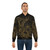Golden Chinese dragon pattern on a black background bomber jacket - Lifestyle