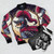 Valiant Knight Bomber Jacket with a cool animal logo - Flat lay