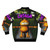 Garfield-themed bomber jacket with meme-inspired graphics - Back