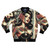 Vintage tattoo pinup bomber jacket with a hot tattooed girl design