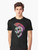 Mohawk skull graphic design on a black t-shirt for metal music fans - Men
