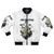 Bomber jacket with "Free Palestine" and Palestinian flag design