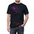 Vibrant abstract geometric pattern design on a t-shirt - men front