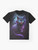 Cheshire Cat Abstract Graphic T-Shirt - Flat lay