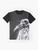 Moon Knight graphic t-shirt featuring the Khonshu animal skull and bird skull design - Flat lay