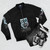 Bladerunner Bomber Jacket with Sci-Fi Inspired Design - Flat lay