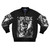 Grimes Occult Bomber Jacket - Inverted Black and White Aesthetic