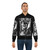 Grimes Occult Bomber Jacket - Inverted Black and White Aesthetic - Lifestyle