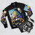 The Maxx and The Leopard Queen Bomber Jacket - Iconic Comic Book Style Featuring Characters and Designs from the 1990s Image Comics Series - Flat lay