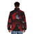 Anime-inspired puffer jacket featuring the Joker Rascal character - men back