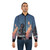A rusty-colored bomber jacket with a printed weather forecast and meteorology-inspired design - Lifestyle