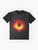 Black Hole M87 Galaxy Graphic T-Shirt - Flat lay