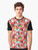 Colorful graphic t-shirt featuring sushi, lovebirds, and other chubby, cute birds in a Japanese-inspired design. - Men
