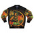 Communist-inspired bomber jacket with hammer and sickle logo