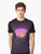 Retro vaporwave 80s graphic t-shirt with aesthetic design of futuristic sunset, waves, and geometric patterns - Men