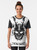 Vintage-inspired graphic tee featuring the iconic Donnie Darko inkblot design, perfect for cult movie fans. - Women