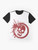 Danganronpa Leon Kuwata Skull Graphic T-Shirt - Flat lay