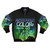 Mysterious "Color Out of Space" bomber jacket featuring a unique and enigmatic color
