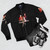 Kugisaki Nobara from Jujutsu Kaisen anime featured on a bomber jacket design - Flat lay