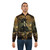 Dungeon master fantasy-inspired brown bomber jacket with graphic design - Lifestyle