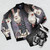 Rabbit-themed bomber jacket in a stylish design - Flat lay