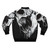 Grim reaper gothic bomber jacket with skull, teeth, and ominous design - Back