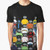 Graphic t-shirt featuring cycling jerseys and logos from the Tour de France